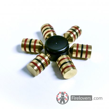 Fidget Spinner - kovový - válce, Barva Černá 4251_black Sleva 60%