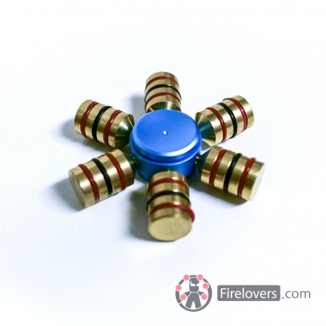Fidget Spinner - kovový - válce, Barva Modrá 4251_blue Sleva 60%